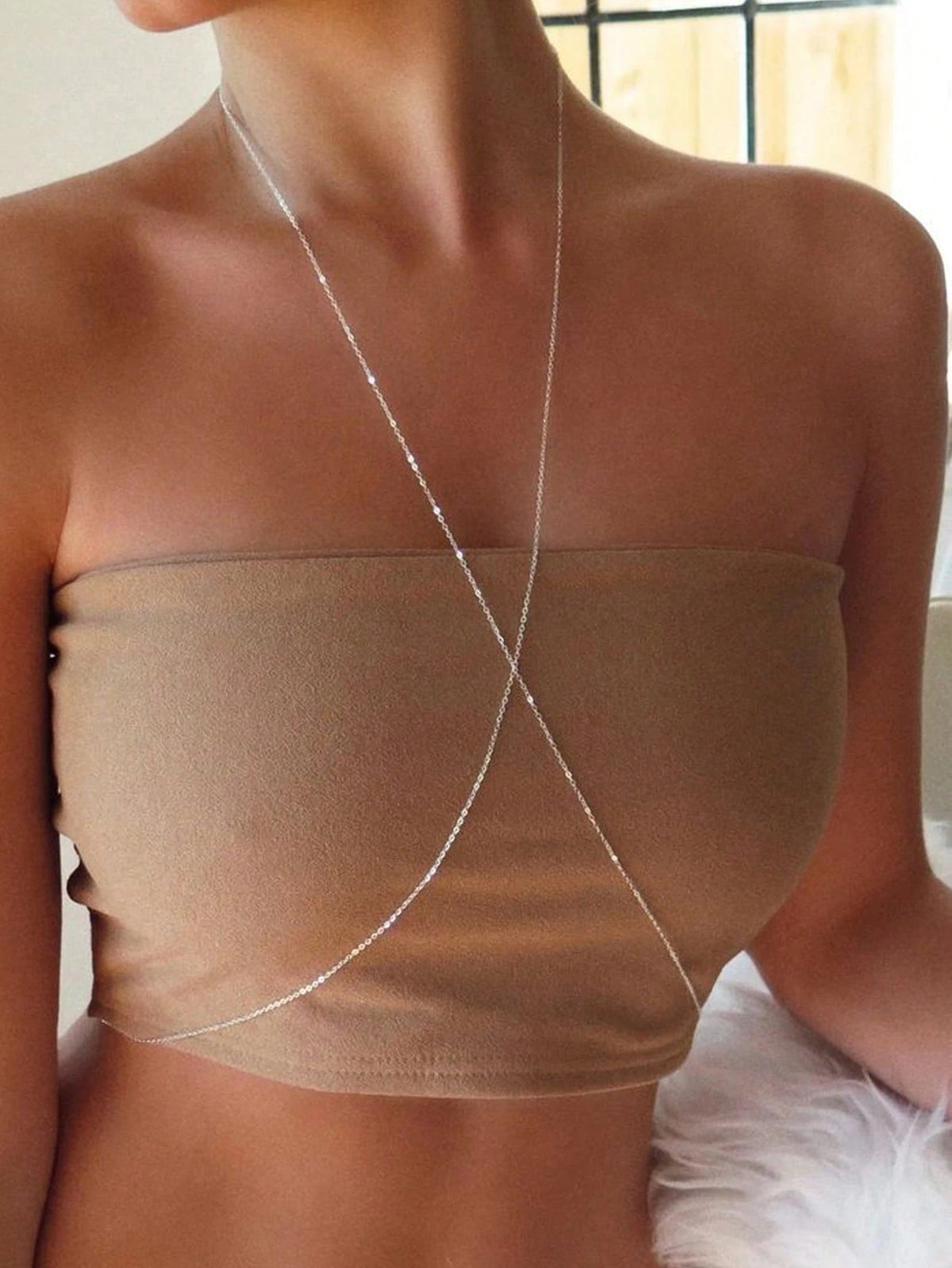 Sequin Tassel Beach Body Chain