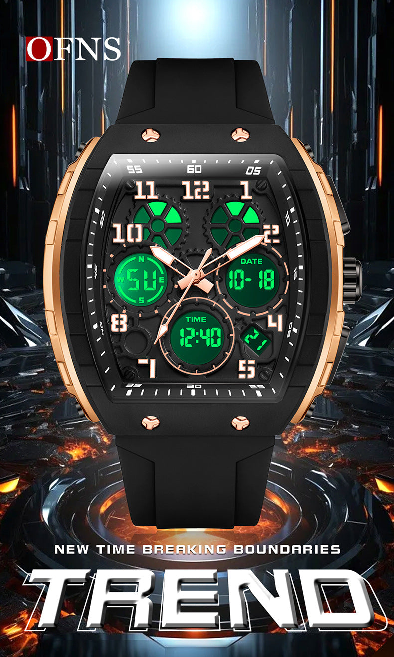 OFNS Dual-Time Digital Sport Watch