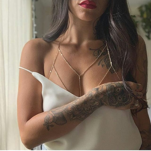 Sequin Tassel Beach Body Chain
