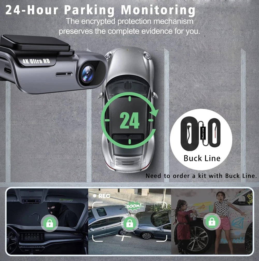 4K Wi-Fi Night-Vision Dash Camera