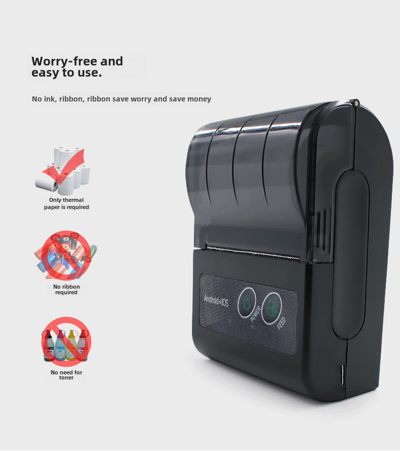 Youku 58HB5 Portable 58mm Bluetooth Thermal Receipt Printer