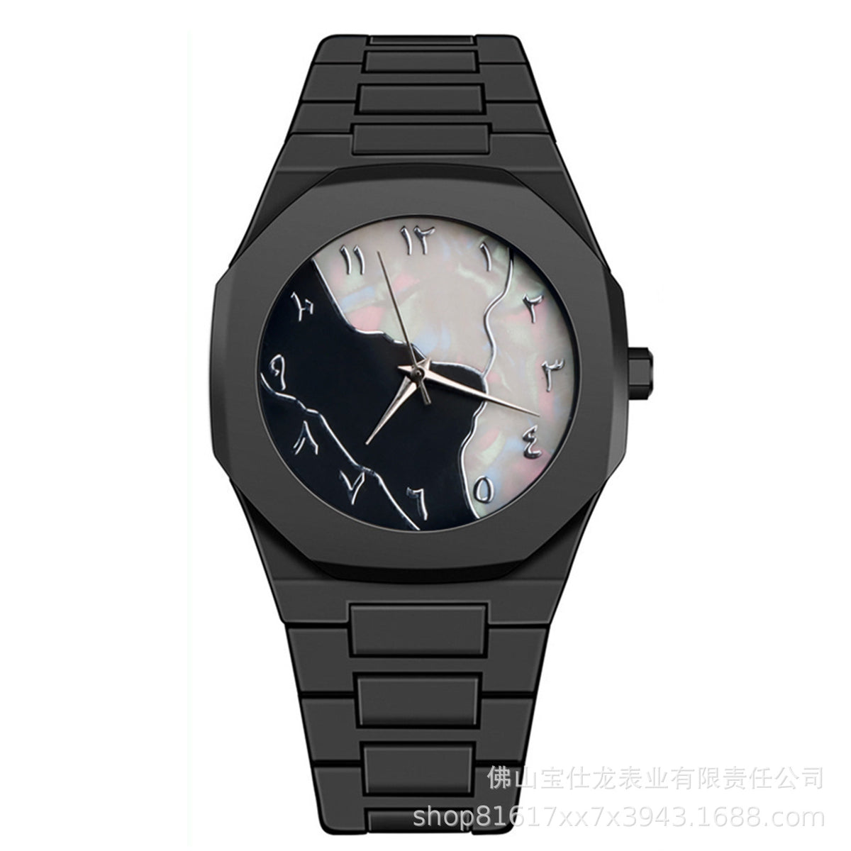 Reloj de cuarzo impermeable unisex Black Warrior