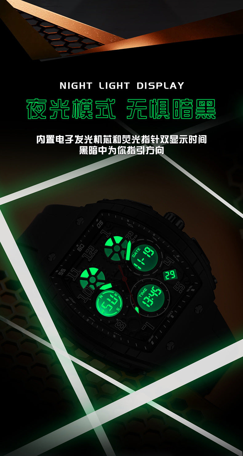 OFNS Dual-Time Digital Sport Watch