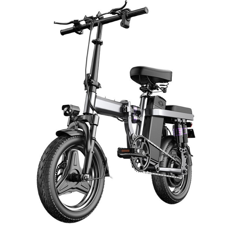 Electric Vehicles Shenzhen Yanxuan Factory New National Standard Aluminum Alloy Driver Driver Adult Folding Electric Bicycle Lithium Battery Cart