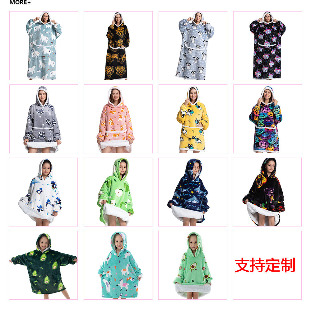 Oversized Baby Flannel Wearable Blanket