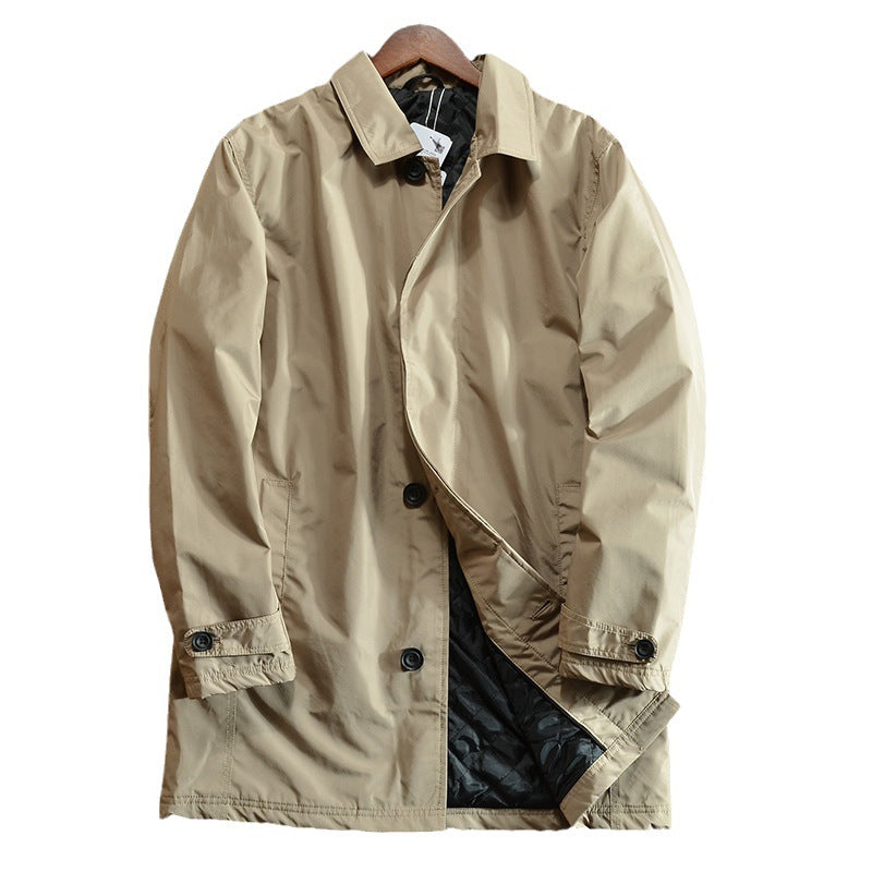 Windproof and Waterproof 89 Euros ~ Men's Quilted Warm Winter Outwear Mid-Length Windbreaker Outwear Padilla Innovations LLC