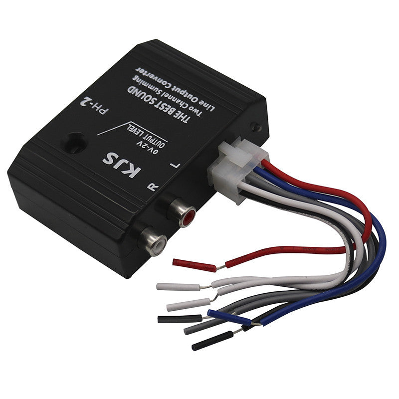 High-to-low audio converter car audio modified subwoofer car amplifier lossless adjustable signal adapter