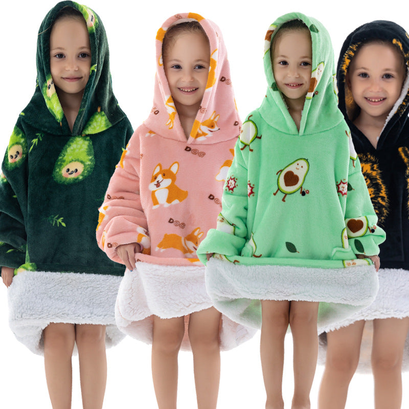 Oversized Baby Flannel Wearable Blanket