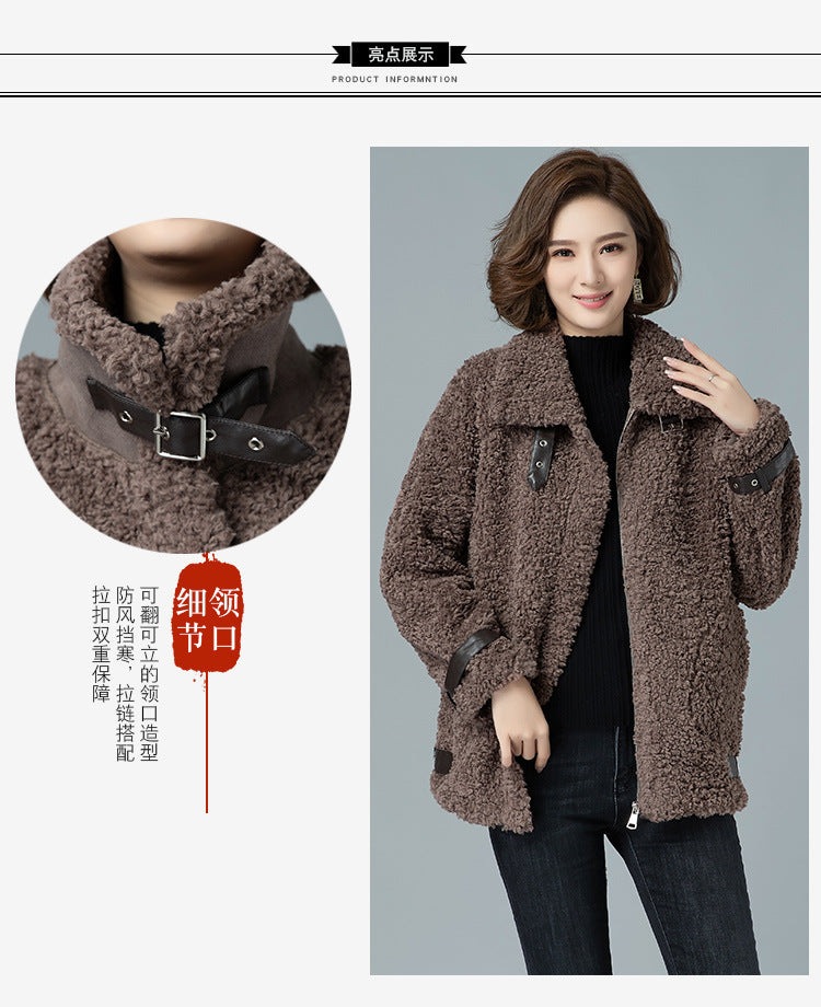 Autumn and winter women's fur coat 2024 new foreign-style fashion all-match winter lamb wool particle velvet coat Padilla Innovations LLC