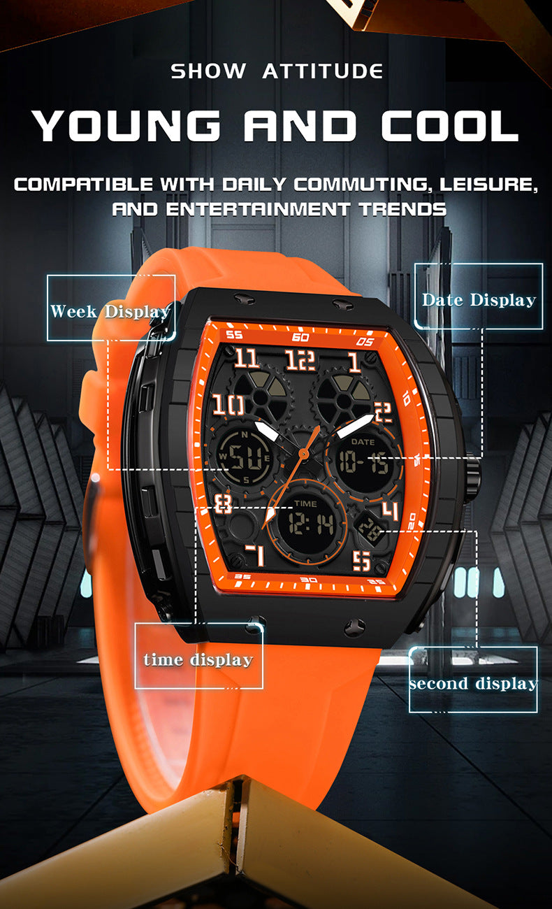 OFNS Dual-Time Digital Sport Watch