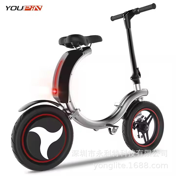 Factory direct sales of new 14 inch foldable electric bicycle lithium battery, convenient for snail two-wheeled electric vehicle