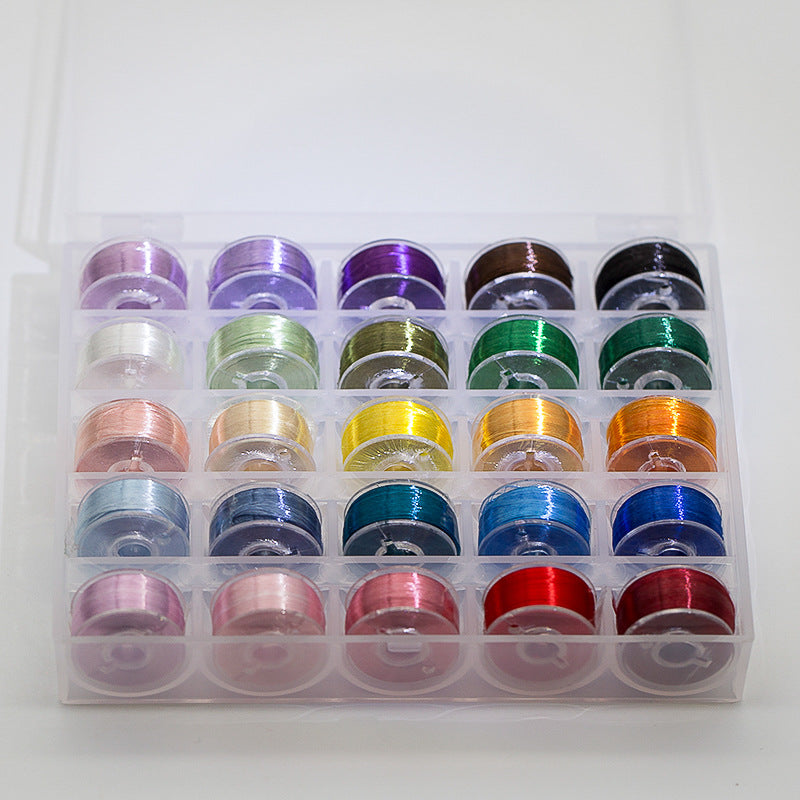 25-Color Silk Embroidery Thread Set