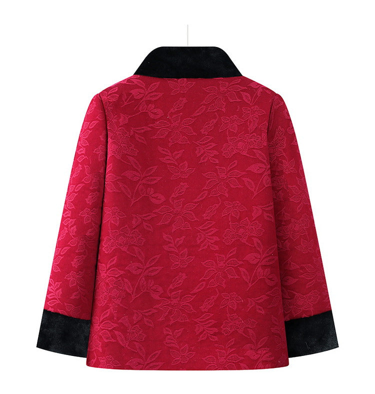 Grandma's Winter Coat Tang Coat Cotton Coat Old People's Mother's Winter Lamb Fleece Cotton Coat Coat Old Lady Old People's Cotton Coat Padilla Innovations LLC