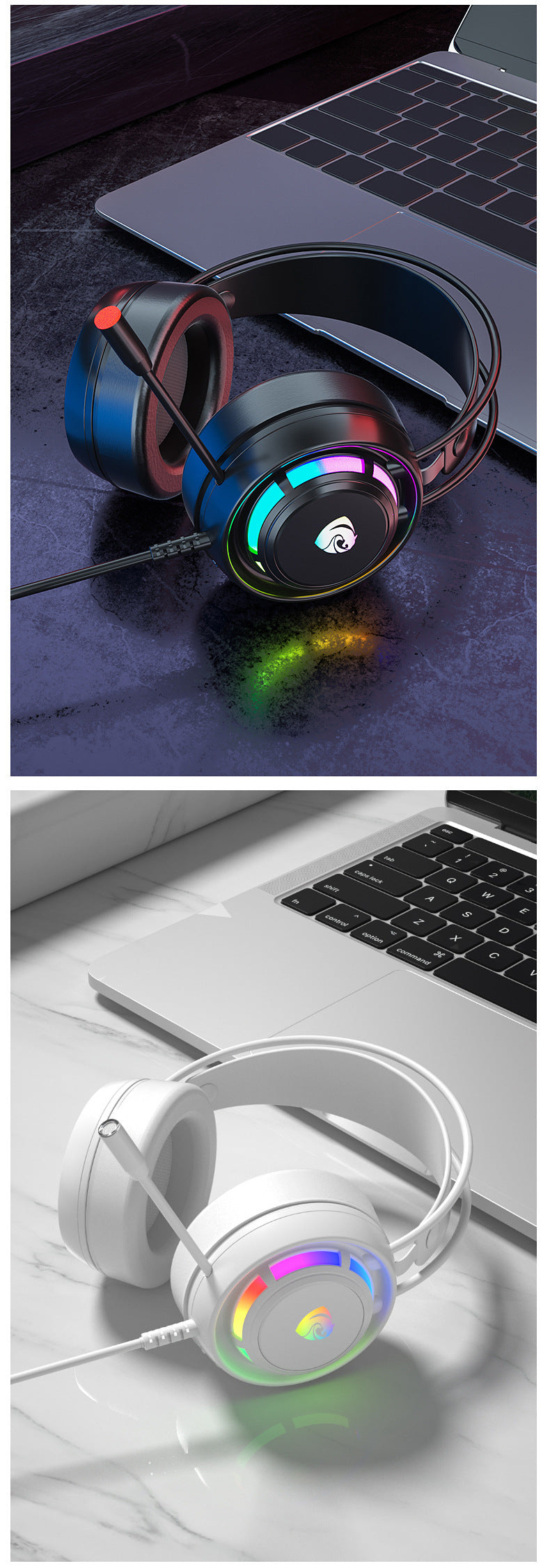 Cross-border PSH-300 computer game headset headset 7.1-channel e-sports with microphone wired subwoofer