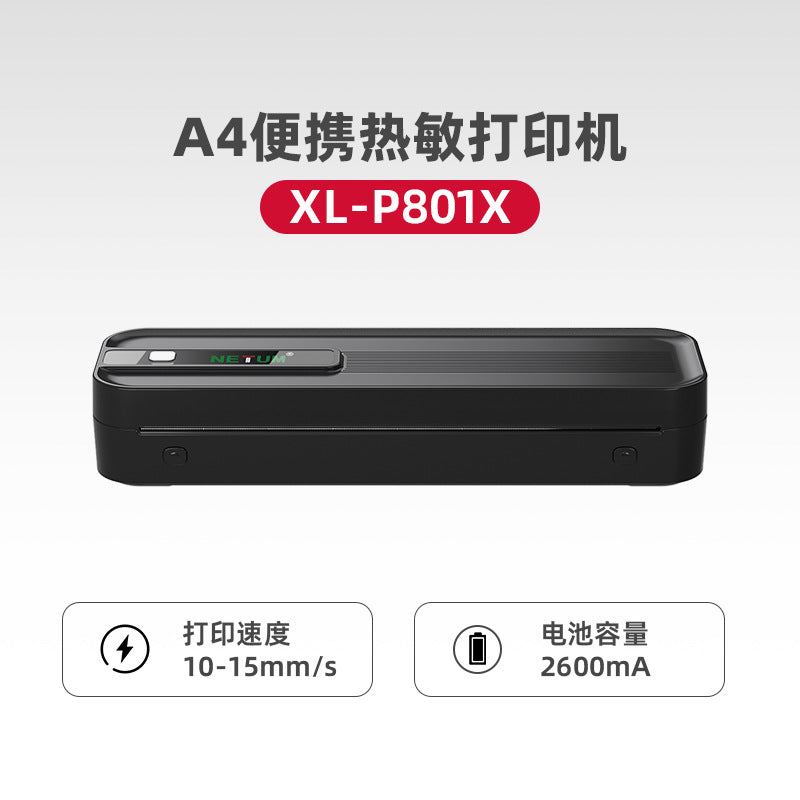 Portable A4 Bluetooth Thermal Printer & Supplies