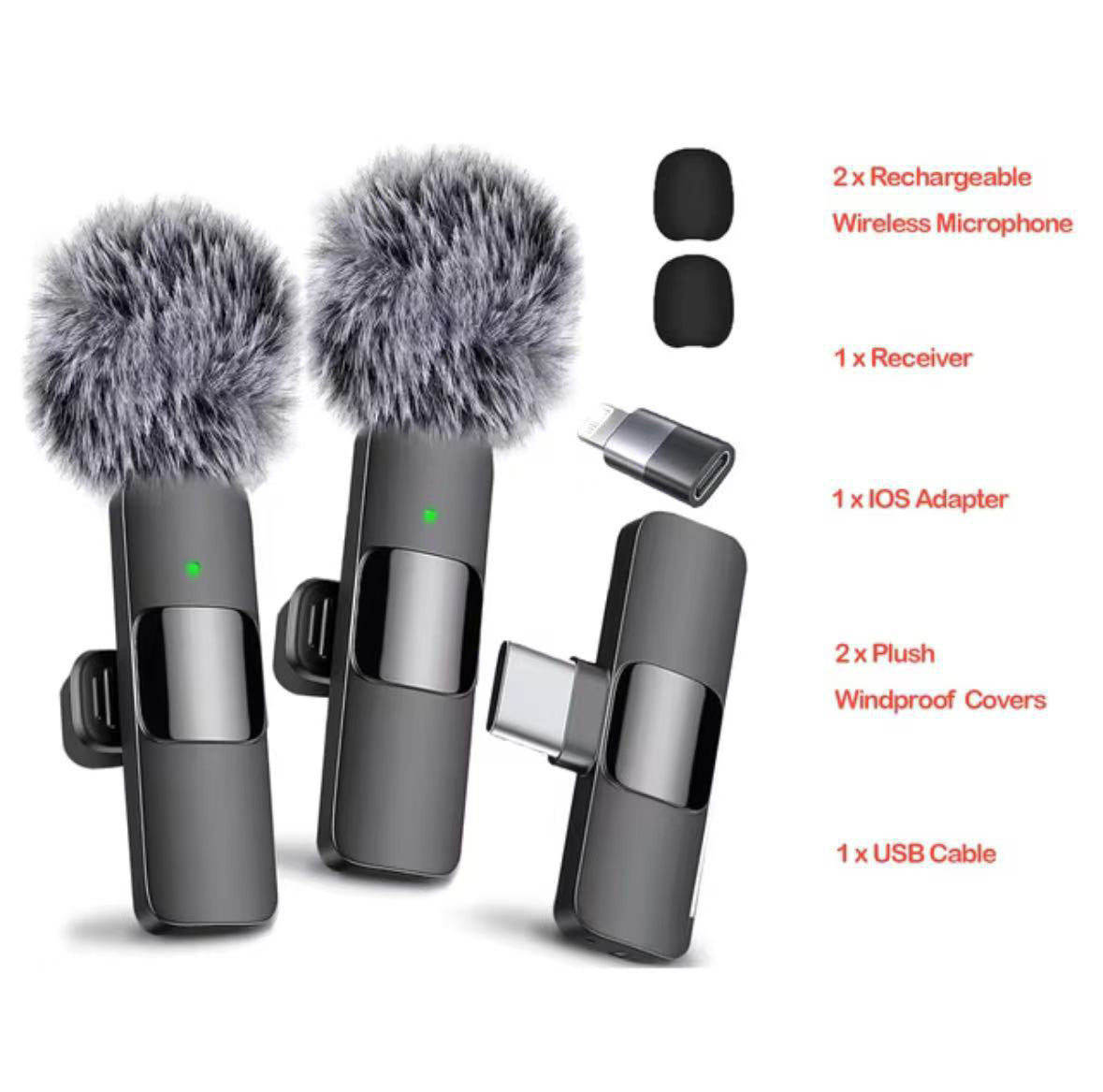 K1 Wireless Clip-On Lavalier Microphone