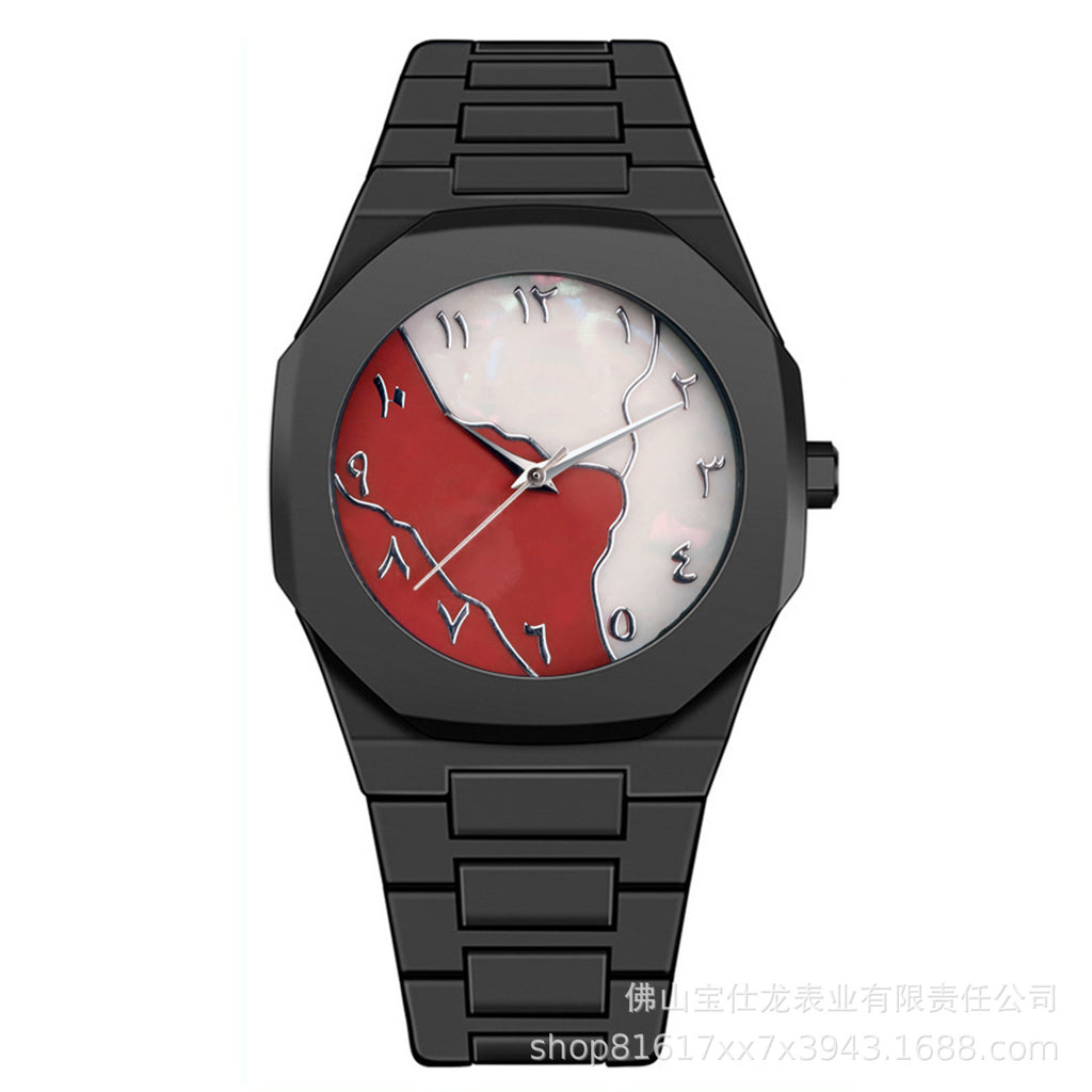 Reloj de cuarzo impermeable unisex Black Warrior