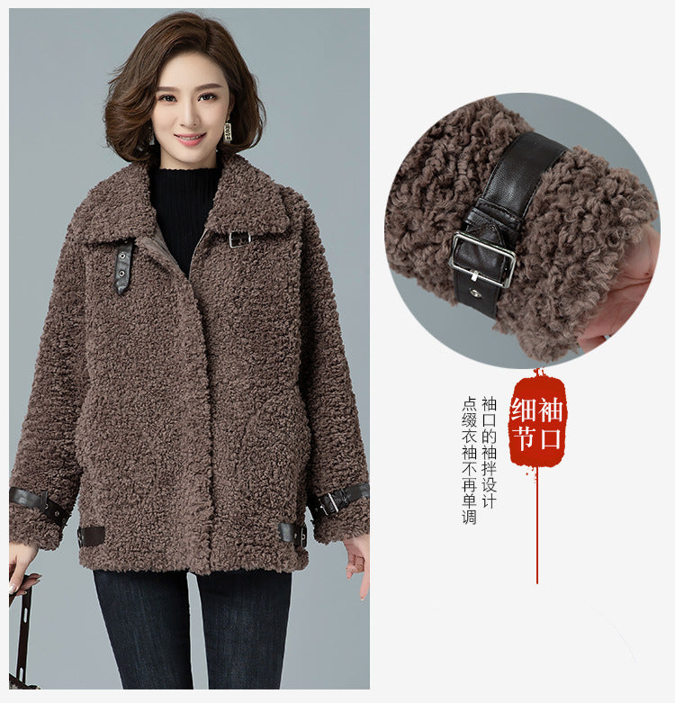 Autumn and winter women's fur coat 2024 new foreign-style fashion all-match winter lamb wool particle velvet coat Padilla Innovations LLC