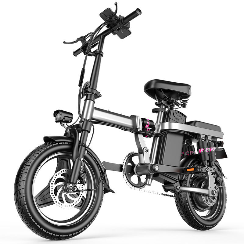Electric Vehicles Shenzhen Yanxuan Factory New National Standard Aluminum Alloy Driver Driver Adult Folding Electric Bicycle Lithium Battery Cart