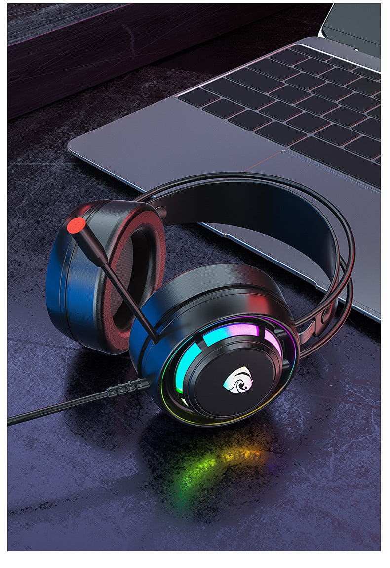 Cross-border PSH-300 computer game headset headset 7.1-channel e-sports with microphone wired subwoofer