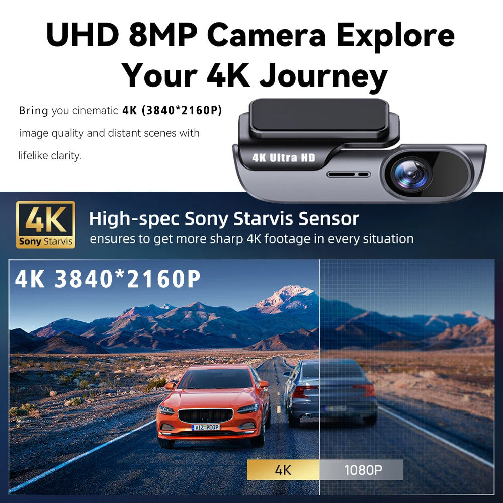 4K Wi-Fi Night-Vision Dash Camera