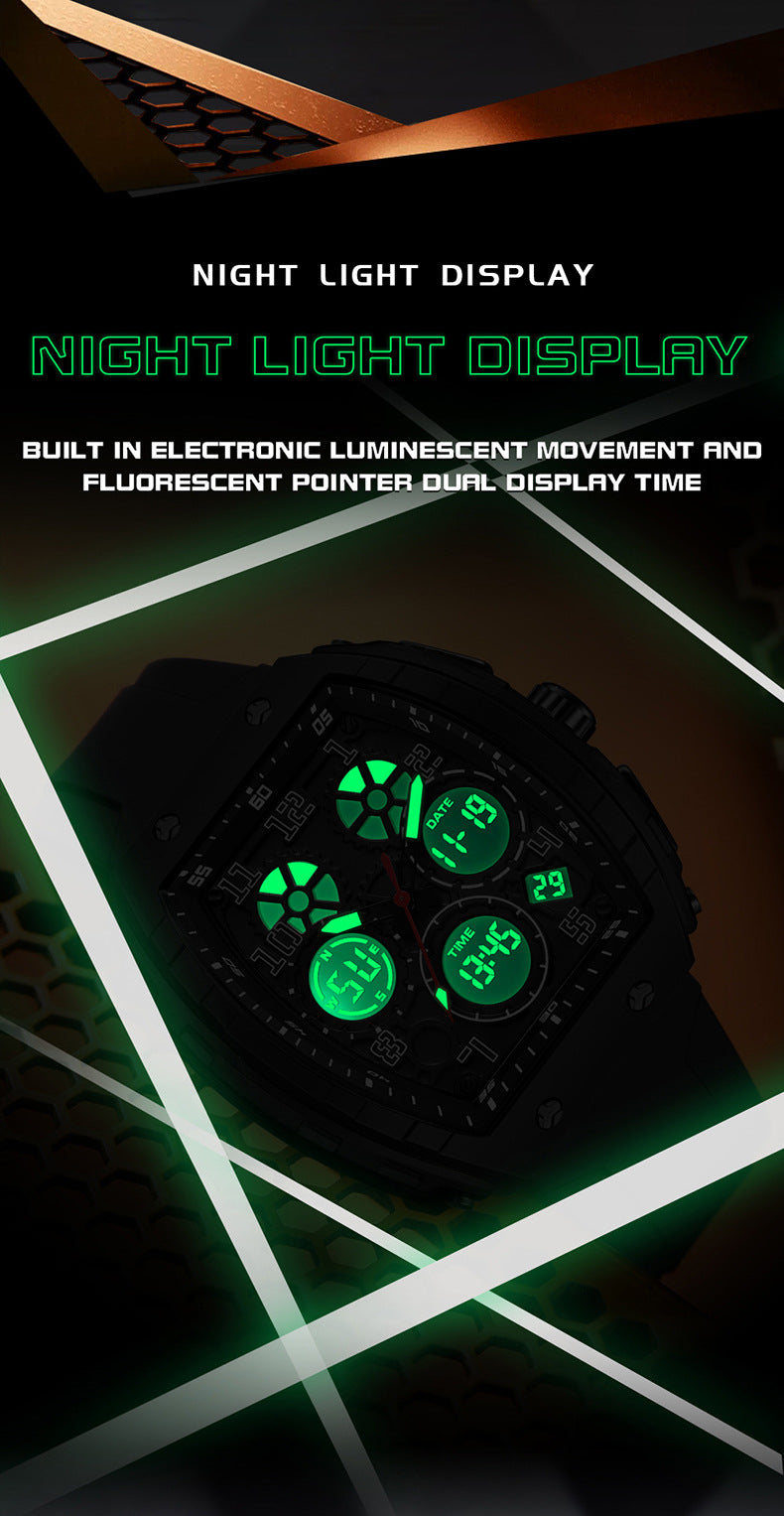 OFNS Dual-Time Digital Sport Watch