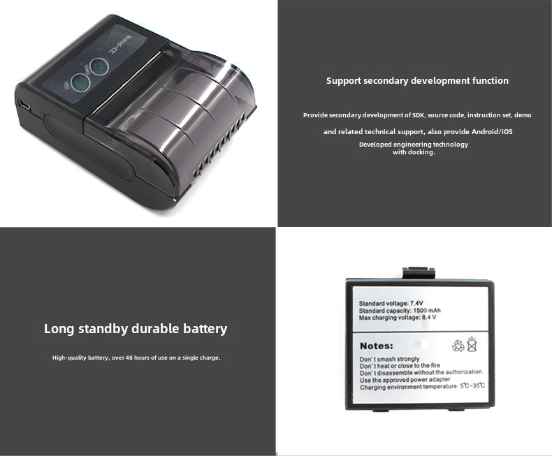 Youku 58HB5 Portable 58mm Bluetooth Thermal Receipt Printer