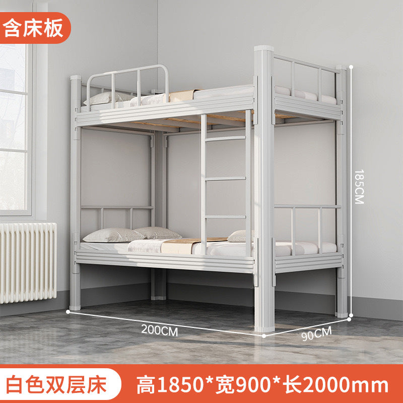 Thickened up and down iron frame bed double-layer iron bed student dormitory bunk bed staff bedroom double high and low frame bed