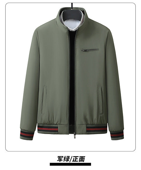 2025 New Men's Autumn and Winter New Youth Jacket Men's Casual Trendy Stand-Up Collar Top Winter Velvet Jacket Padilla Innovations LLC