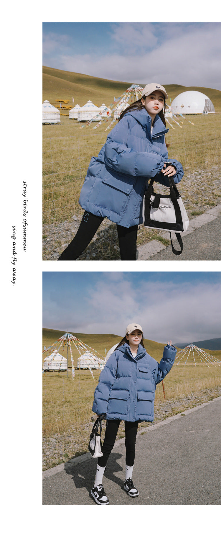 2024 Winter New Cotton-padded Coat Cotton-padded Coat Women's Hooded Bread Suit Short Small College-style Age-reducing Cotton-padded Coat Coat Padilla Innovations LLC