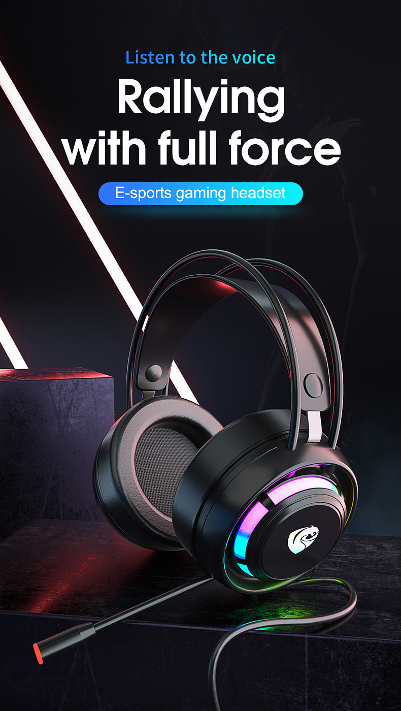 Cross-border PSH-300 computer game headset headset 7.1-channel e-sports with microphone wired subwoofer