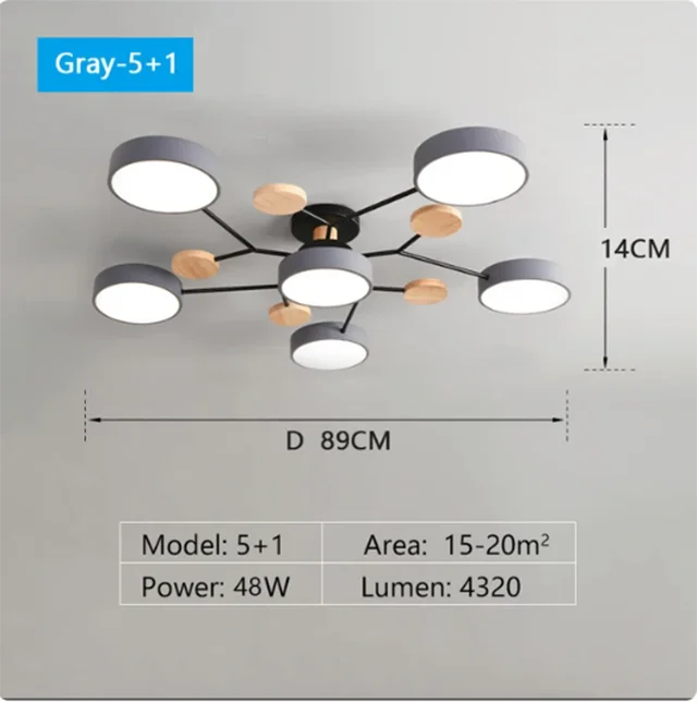 Modern MOLDEN LED Flush-Mount Chandelier