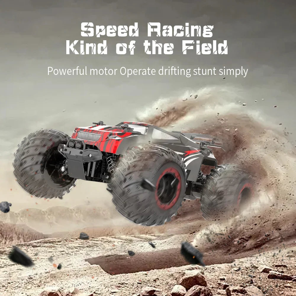 1:18 Remote Control Car 25KM/h with Led Lights 2.4G Inductor RC Off-Road Cars High Speed Brushless Motor Children Toys