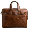 Genuine Leather Business Briefcase & Messenger Bag