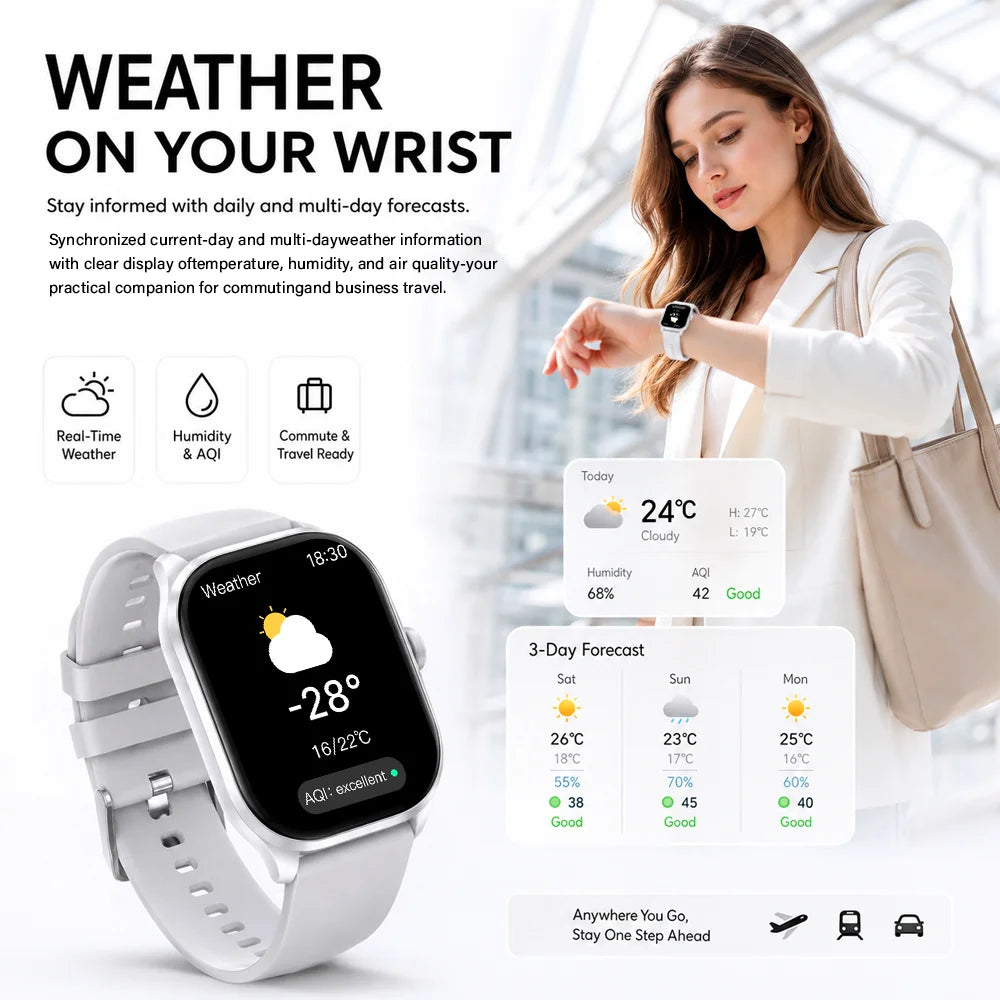 1.9-Inch Bluetooth Calling Fitness Smart Watch