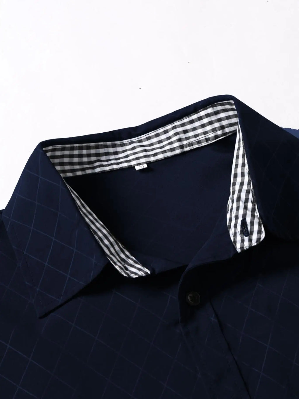 Camisa de manga larga con botones para hombre, estilo casual elegante
