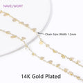 14K Gold-Plated Brass Jewelry-Making Chain