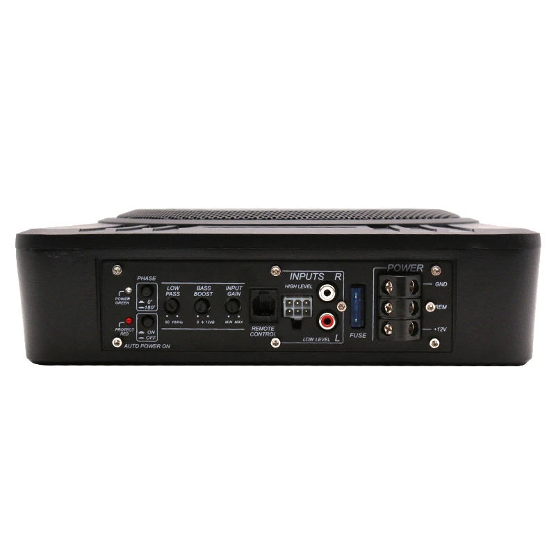 8/10 Inch Subwoofer Car Audio 12V600W High-power Aluminum Alloy Car Speaker Under Seat Woofer Modification Ultra-thin Subwoofer