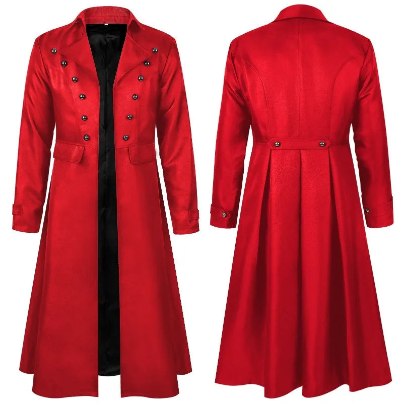 Men’s Steampunk Stand-Collar Stage Jacket