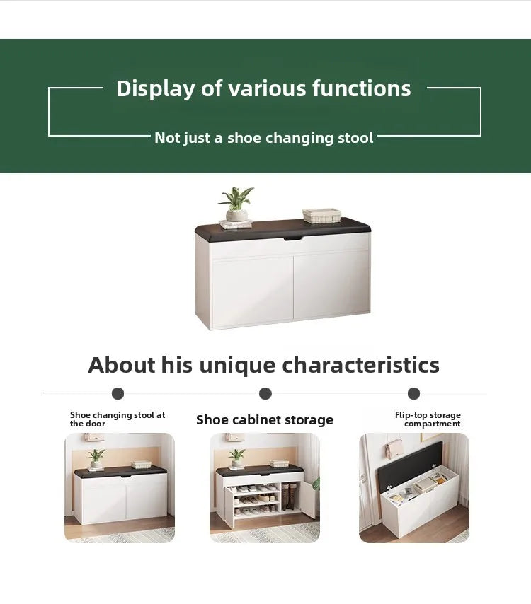 Entryway Shoe Bench with Storage