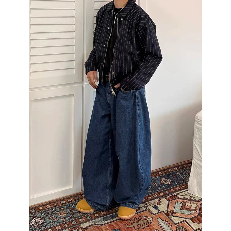 Men’s Y2K Baggy Wide-Leg Jeans