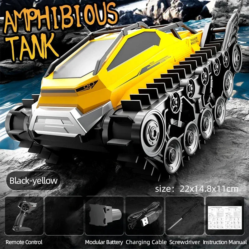 Rc Car JJRC Q183 Tank Track truck Remote Control Cars Off Road 2.4G Amphibious Crawler Climbing Electric Model Vehicles Toys