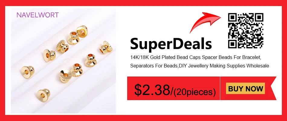 14K Gold-Plated Brass Jewelry-Making Chain