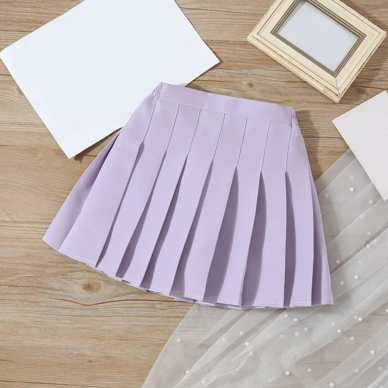 Girls’ Pleated School Uniform Skirt