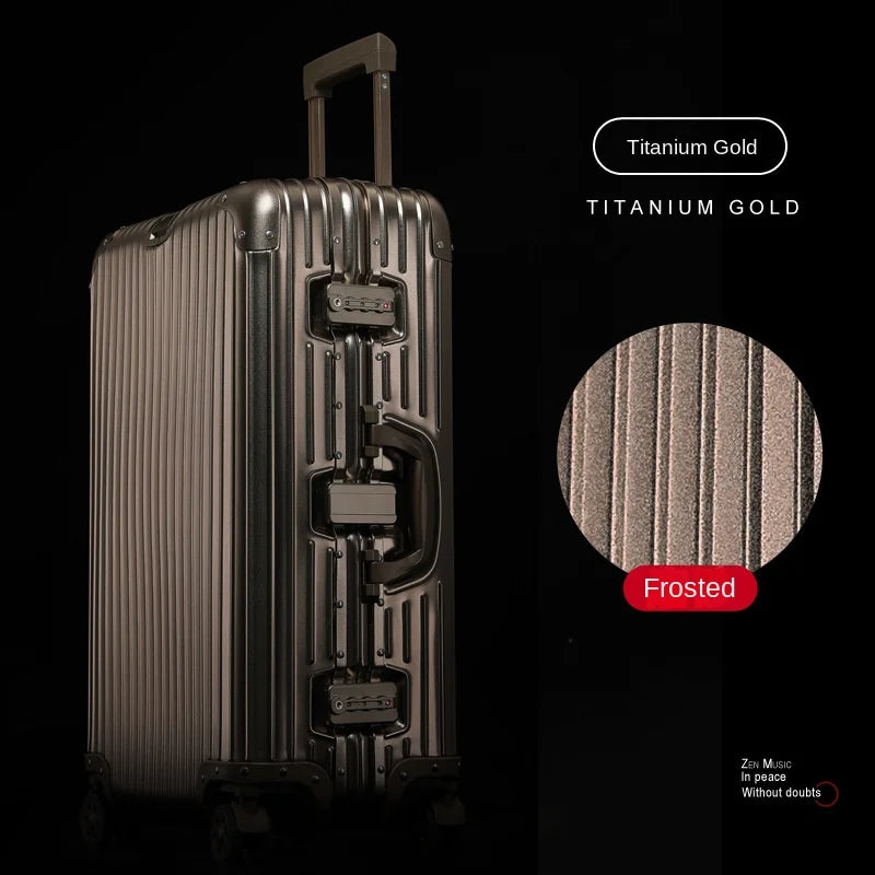 Aluminum-Magnesium TSA Lock Travel Suitcase