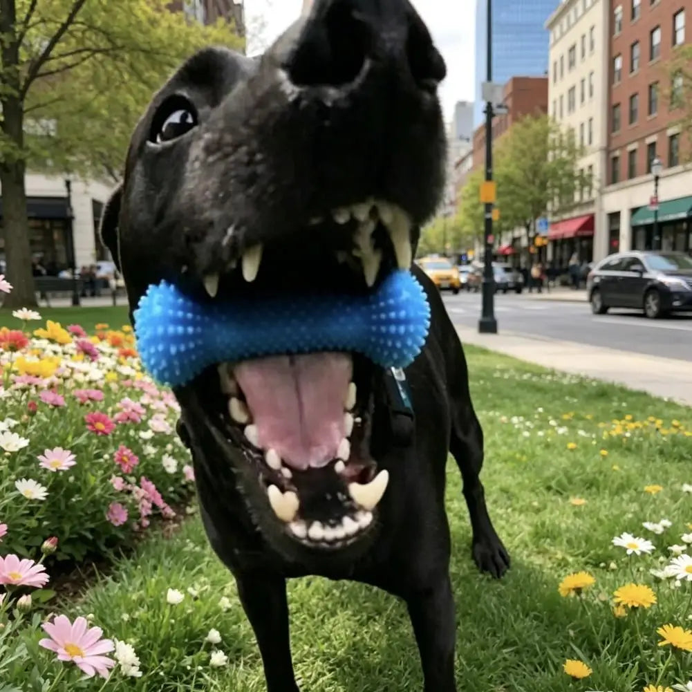 Dual-Action Canine Dental Chew Tool