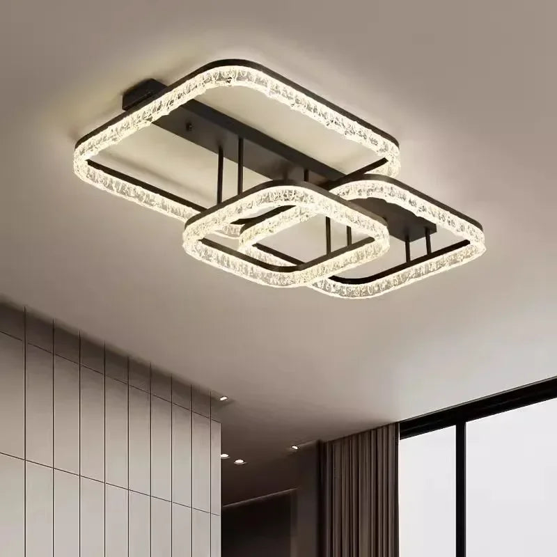 Lámpara de techo LED con diseño de hielo