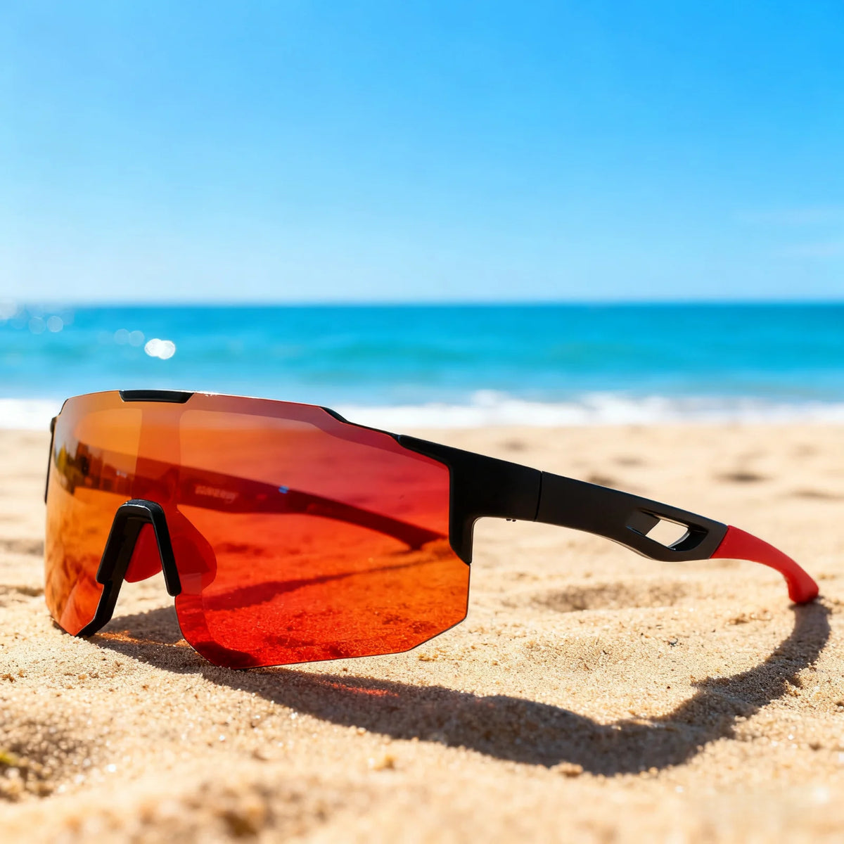 Gafas de sol deportivas envolventes de gran tamaño