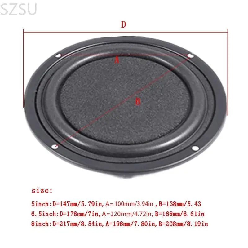 SZSU 5/6.5/8" Subwoofer Speaker Bass Passive Radiator Diaphragm Woofer Parts