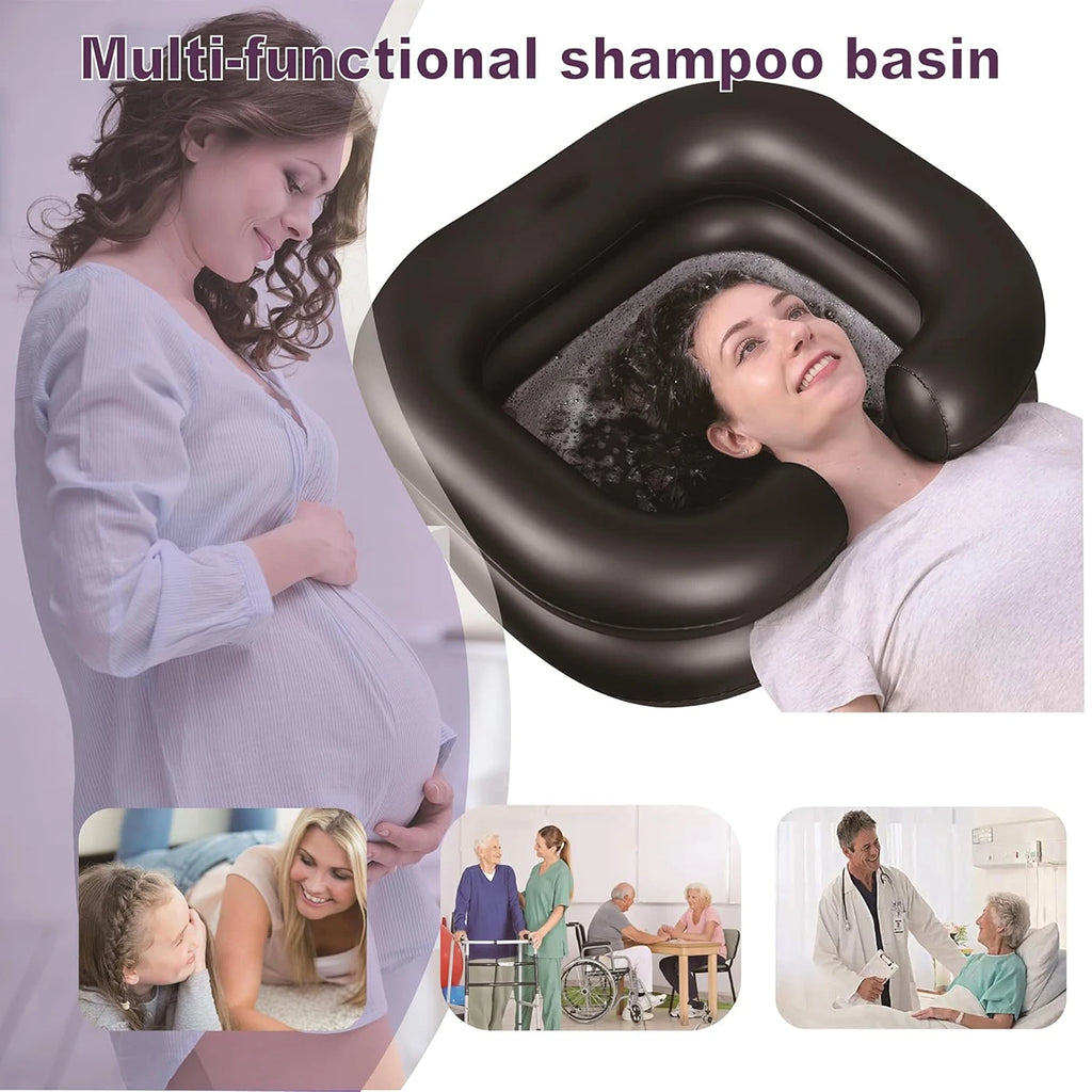 Portable Inflatable Bedside Shampoo Basin
